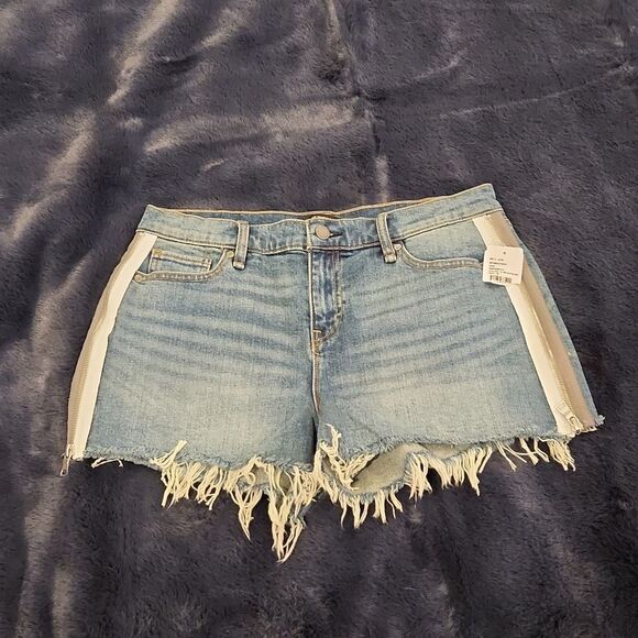 HUDSON Womens Gemma Denim Frayed Hem Cutoff Shorts Blue 28, new with tags! - Picture 8 of 15